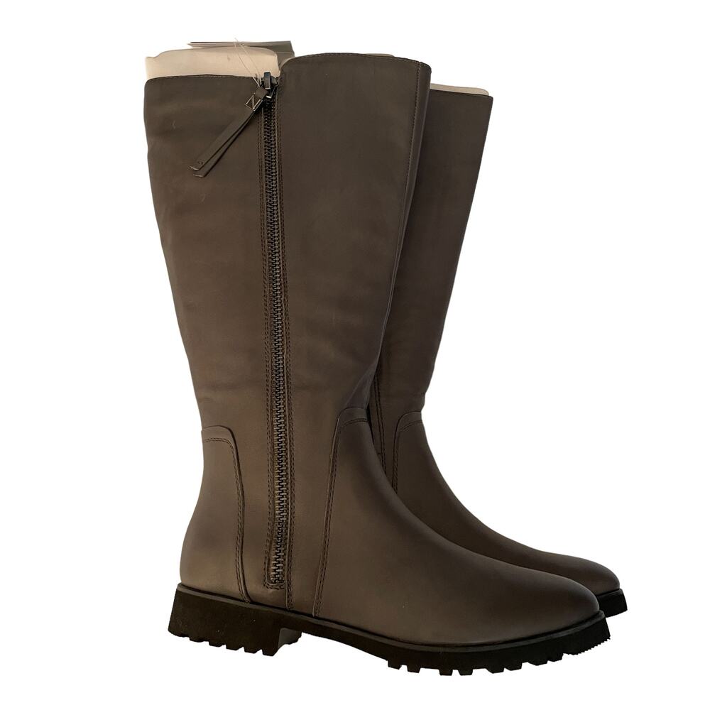 Naturalizer Gray Wide Calf Ridding Boots w/ Side Zips - Size 8.5M (NWT/Box) - Picture 2 of 16